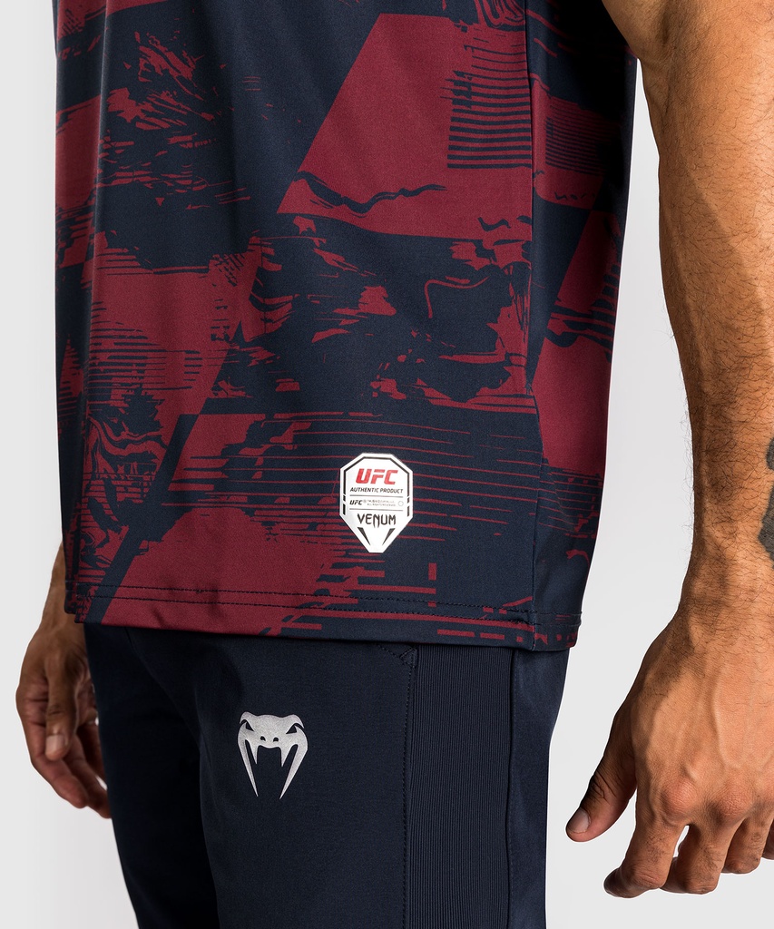 Venum T-Shirt UFC Zenith Authentic Fight Week Performance, Schwarz-Rot 8