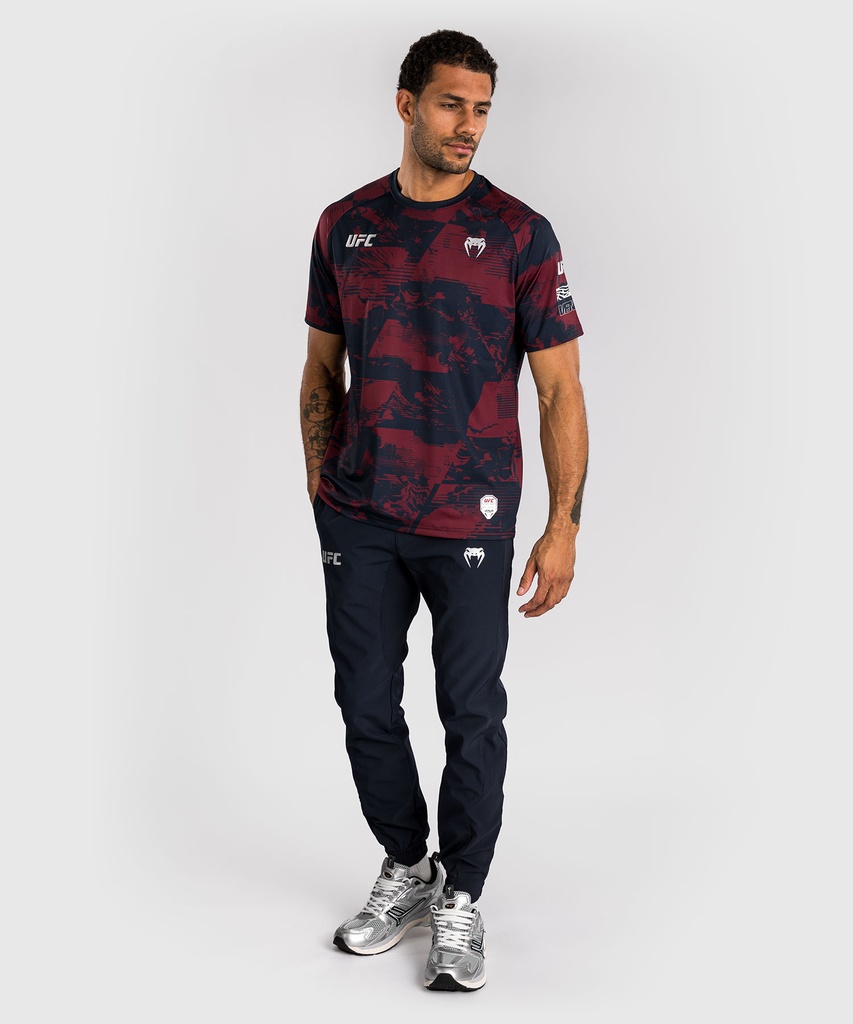 Venum T-Shirt UFC Zenith Authentic Fight Week Performance, Schwarz-Rot 9