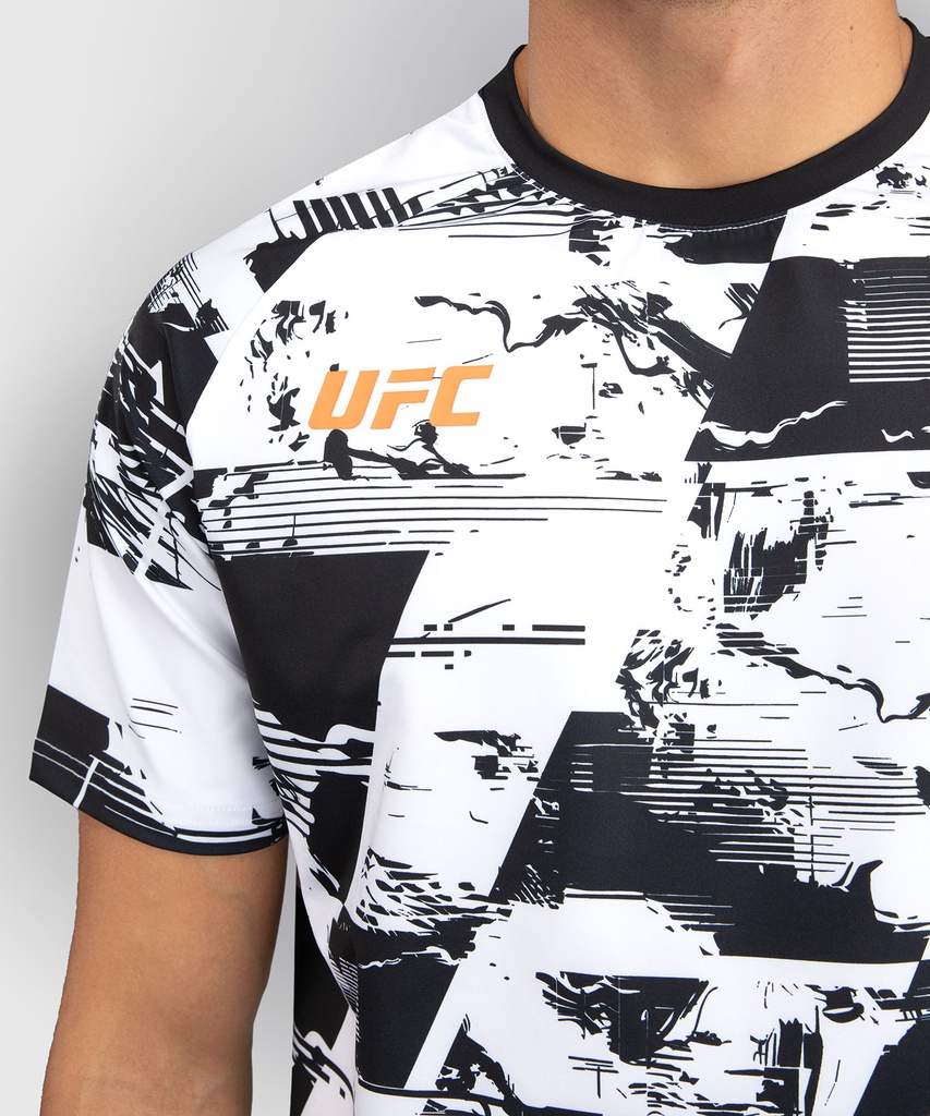 Venum T-Shirt UFC Zenith Authentic Fight Week Performance, Weiss-Schwarz 7