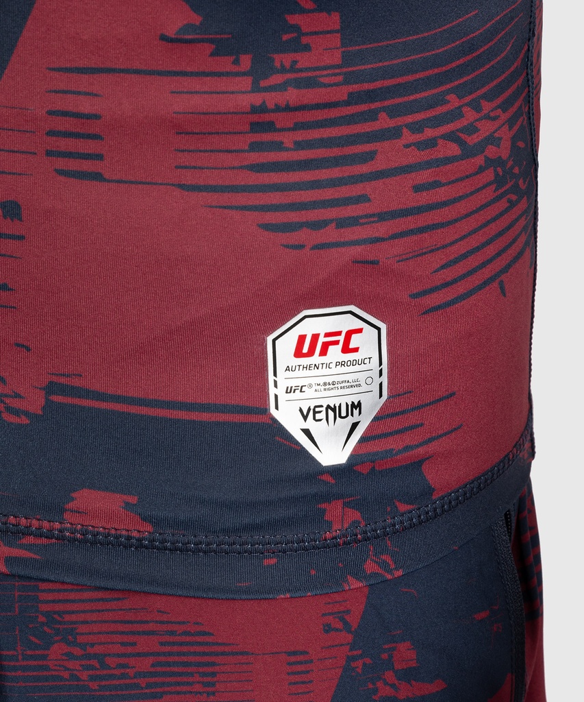 Venum Rash Guard UFC Zenith Authentic Fight Week Performance, Schwarz-Rot 5
