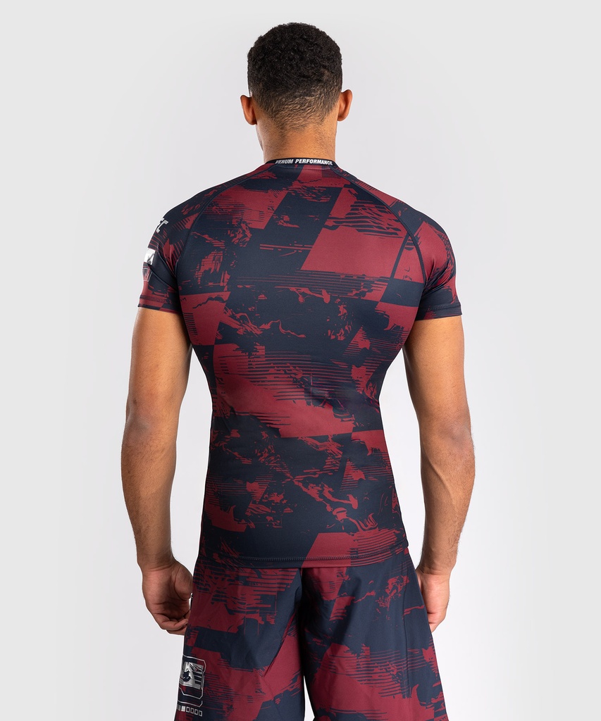 Venum Rash Guard UFC Zenith Authentic Fight Week Performance, Schwarz-Rot