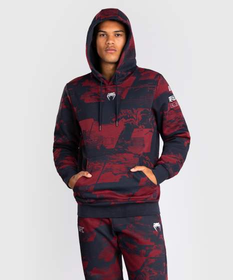 Venum Hoodie UFC Zenith Authentic Fight Week, Schwarz-Rot 2