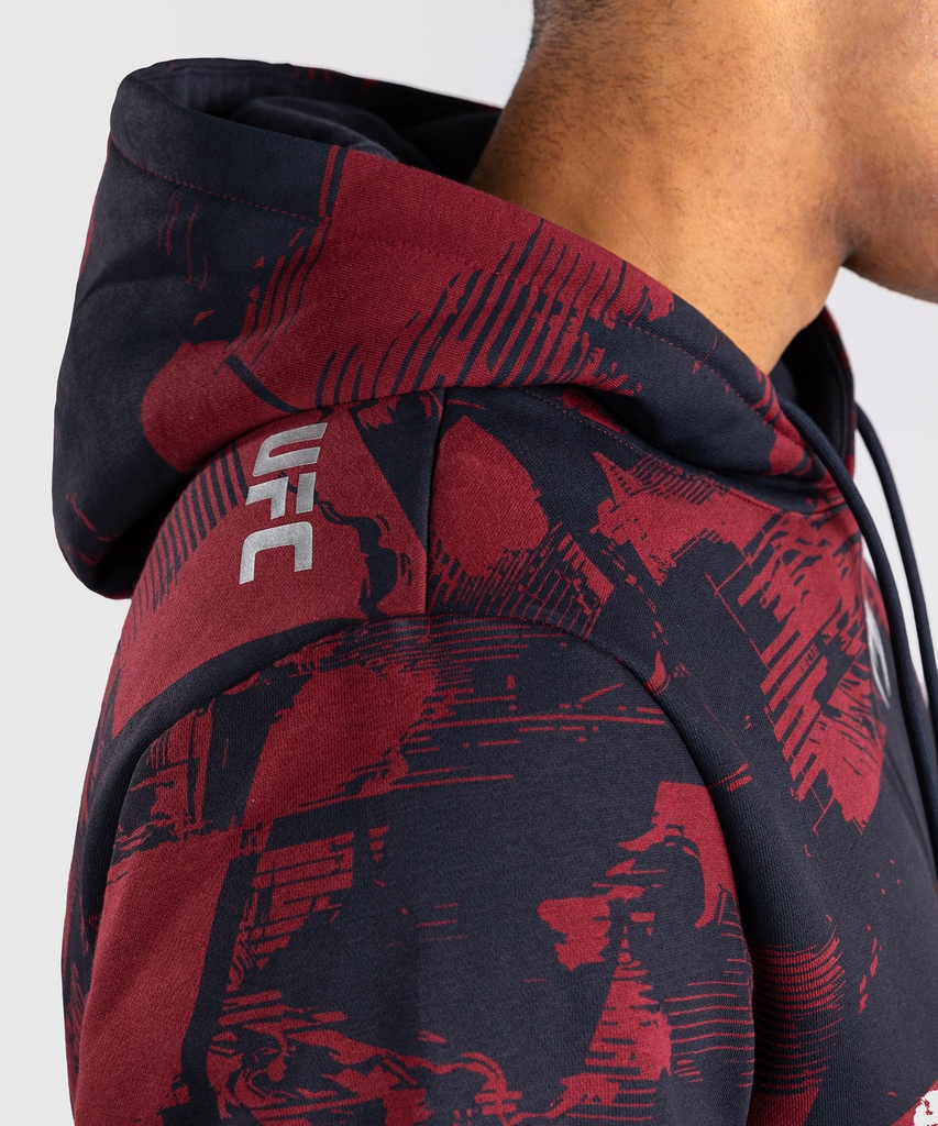 Venum Hoodie UFC Zenith Authentic Fight Week, Schwarz-Rot 7