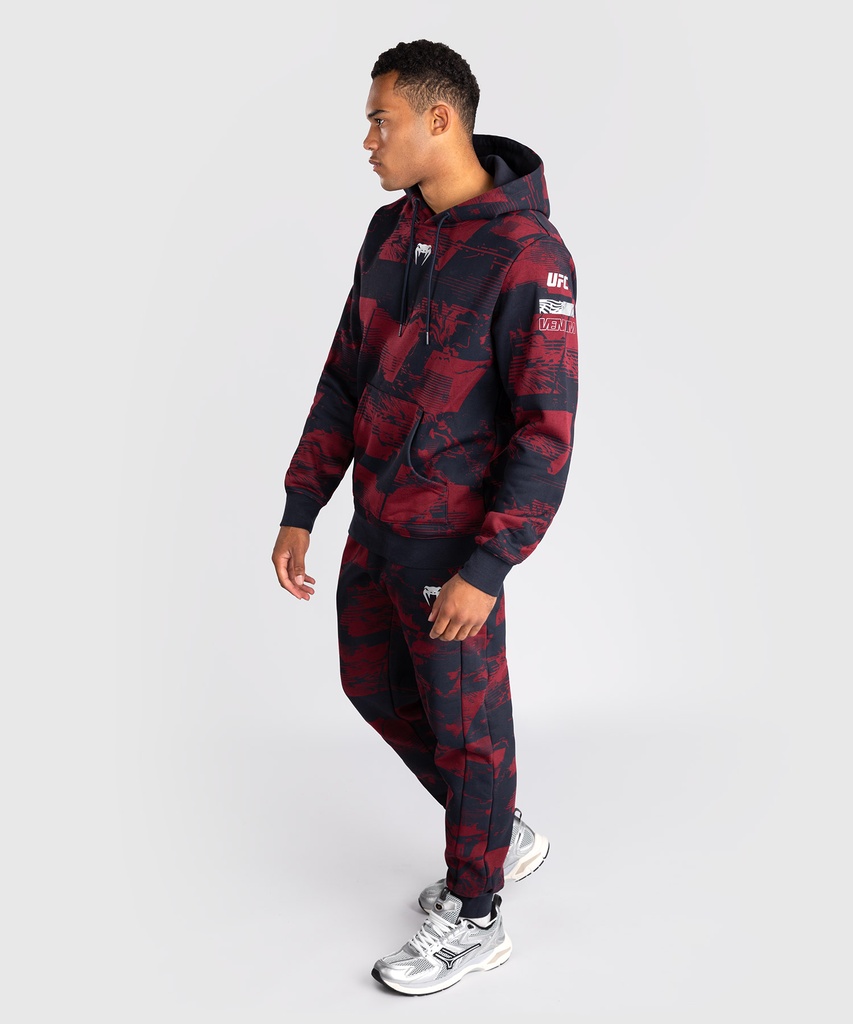Venum Hoodie UFC Zenith Authentic Fight Week, Schwarz-Rot 8