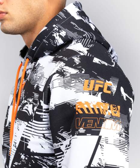 Venum Hoodie UFC Zenith Authentic Fight Week, Schwarz-Weiß 4
