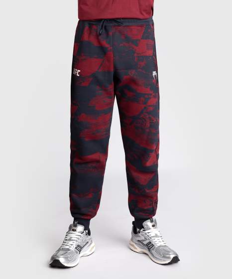 Venum Jogginghose UFC Zenith Authentic Fight Week, Schwarz-Rot 2