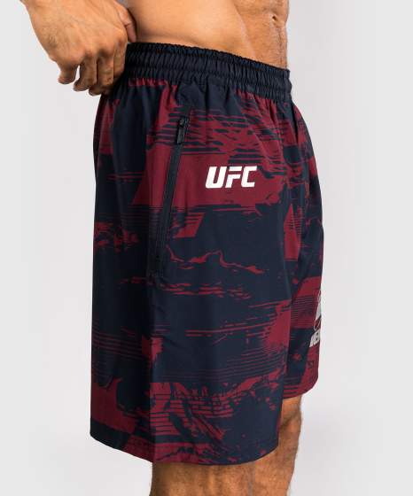 Venum Training Shorts UFC Zenith Authentic Fight Week, Schwarz-Rot 4