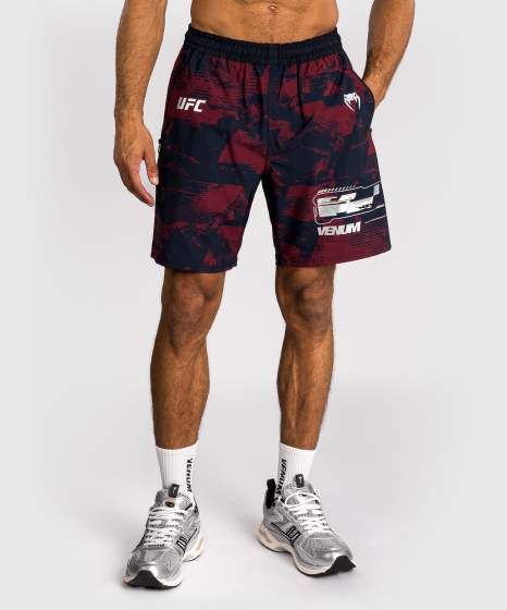 Venum Training Shorts UFC Zenith Authentic Fight Week, Schwarz-Rot 7