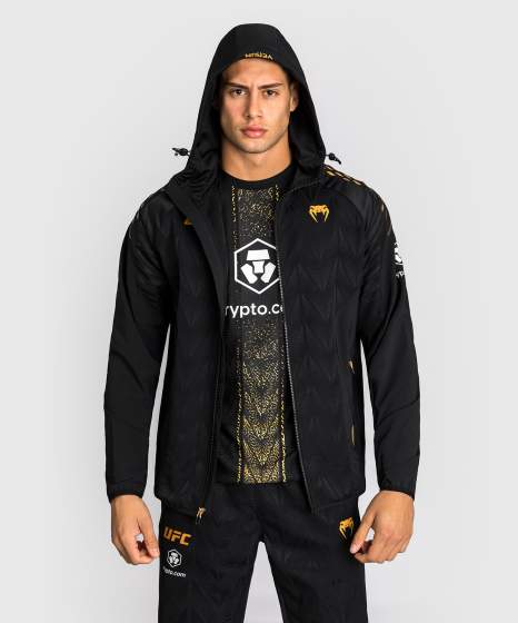 Venum Zip Hoodie UFC Zenith Authentic Fight Night Champion, Schwarz-Gold 2