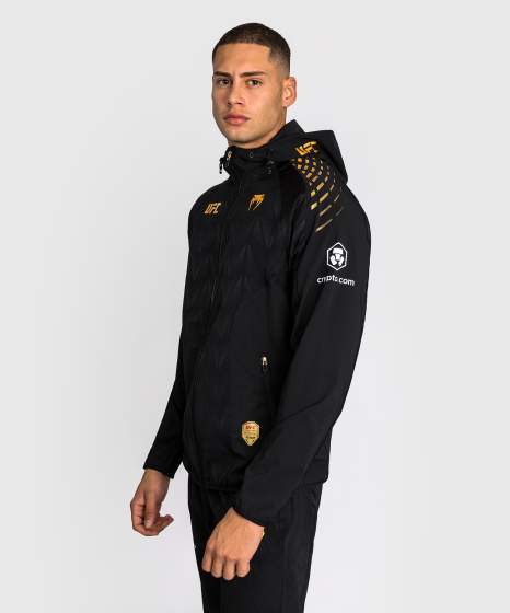 Venum Zip Hoodie UFC Zenith Authentic Fight Night Champion, Schwarz-Gold 4