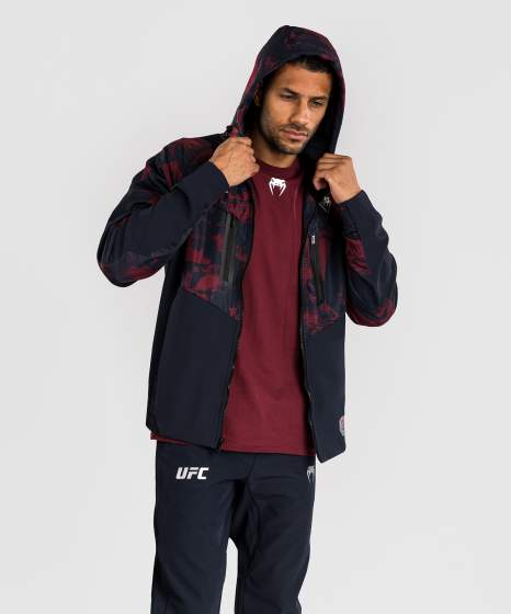Venum Zip Hoodie UFC Zenith Authentic Fight Night Champion, Schwarz-Rot 2