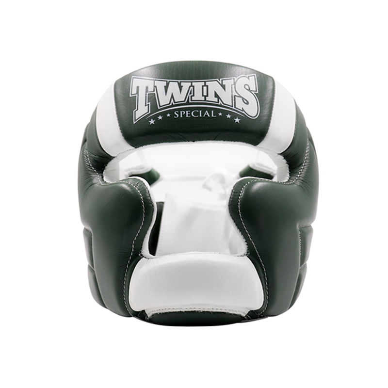 Twins Kopfschutz HGL11 Skintex, Olivgrün-Weiß 2