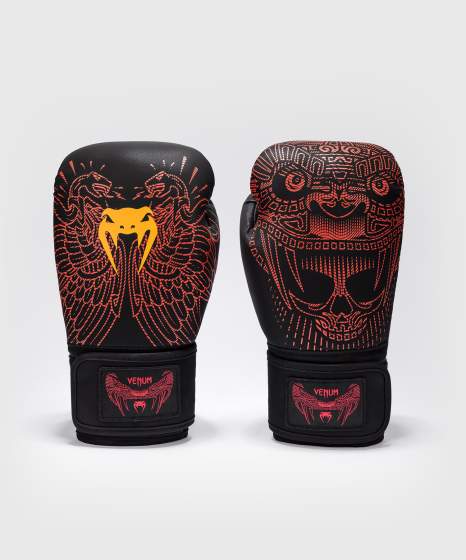 Venum Boxhandschuhe Quetzal Fury, Schwarz-Rot-Mandarin 3
