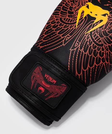 Venum Boxhandschuhe Quetzal Fury, Schwarz-Rot-Mandarin 4