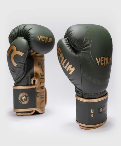 Venum Boxhandschuhe Rajadamner, Grün 3