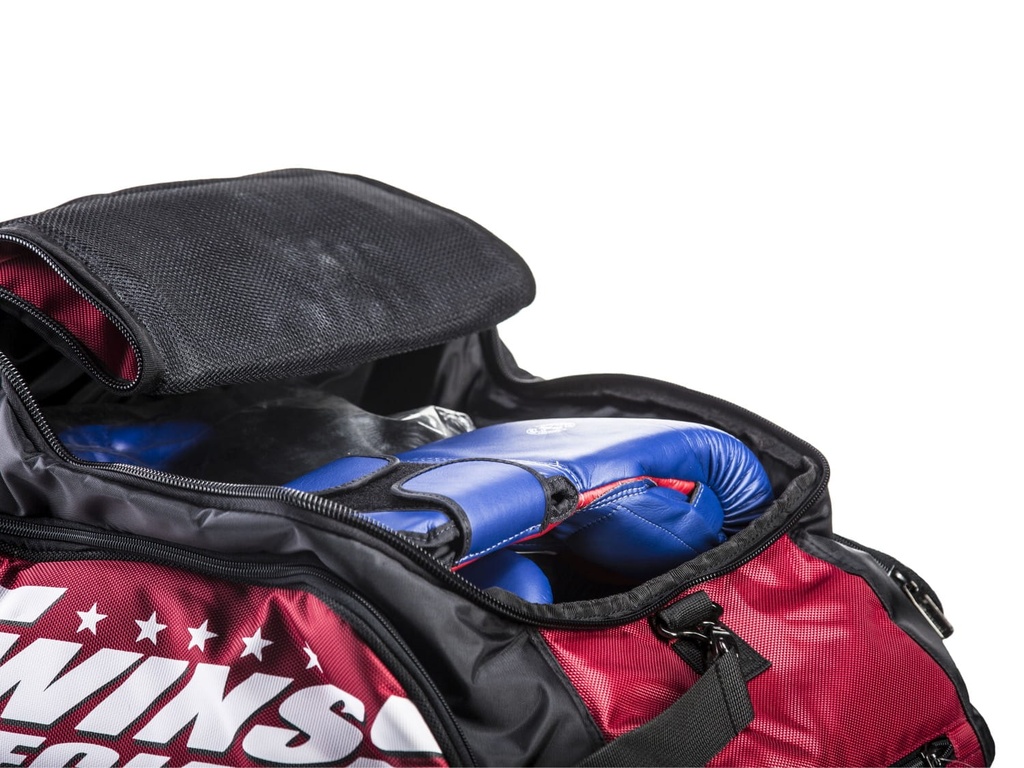 Twins Sporttasche-Rucksack CBBT2, Rot-Schwarz 6