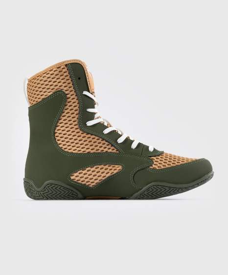 Venum Boxschuhe Contender, Grün-Sand 3