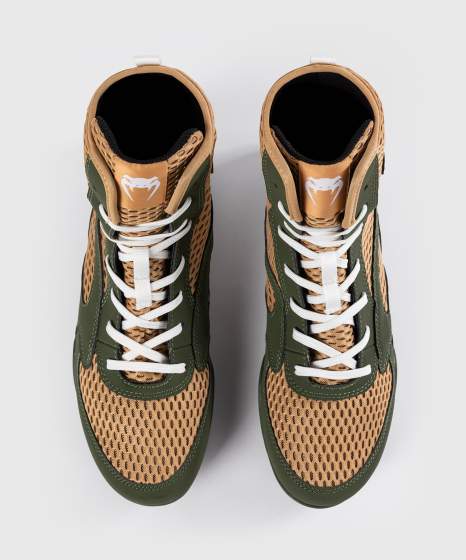 Venum Boxschuhe Contender, Grün-Sand 5