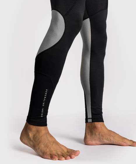 Venum Compression Pants Adrenaline, Schwarz-Silber 5