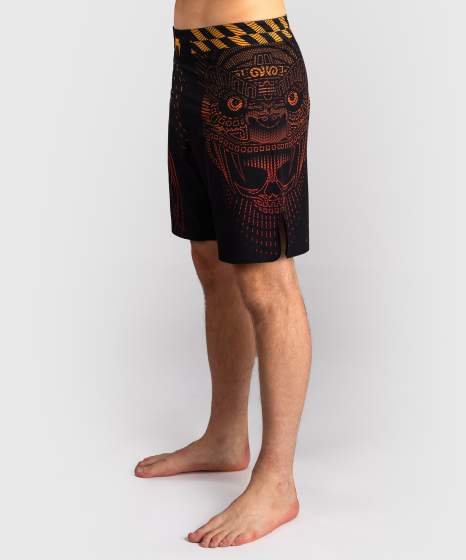 Venum Fight Shorts Quetzal Fury, Schwarz-Rot-Mandarin 2