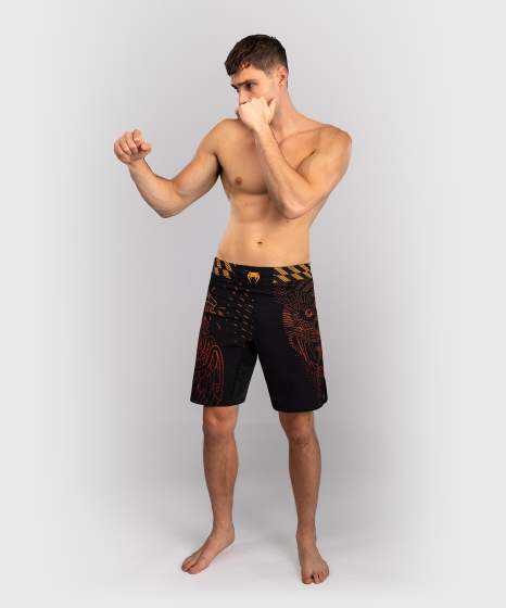 Venum Fight Shorts Quetzal Fury, Schwarz-Rot-Mandarin 6
