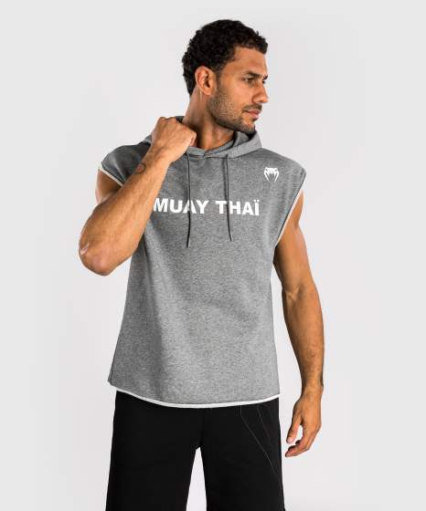 Venum Hoodie Muay Thai VT Ärmellos, Grau 3