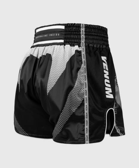 Venum Muay Thai Shorts Adrenaline, Schwarz-Silber 3
