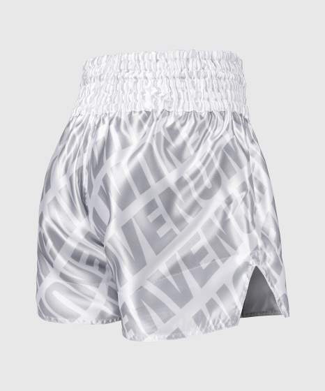 Venum Muay Thai Shorts Contender XT, Weiß-Silber 3
