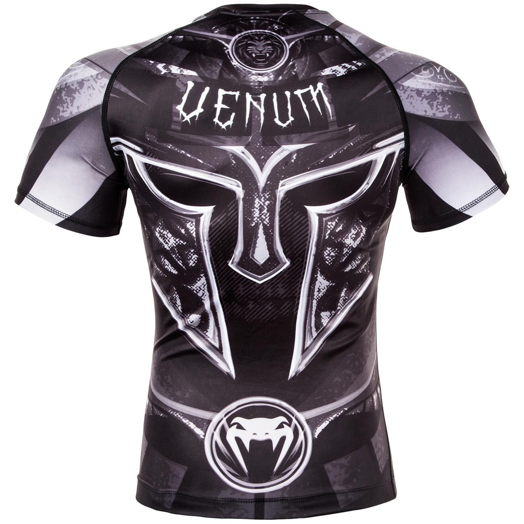 Venum Rash Guard Gladiator 3.0, kurzarm Schwarz-Weiß 2