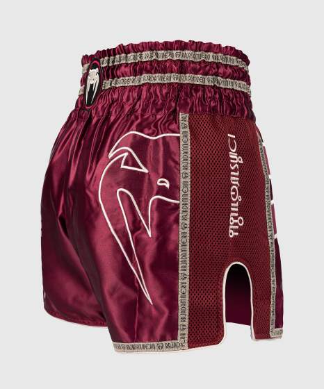 Venum Muay Thai Shorts Rajadamner, Burgunderrot 3