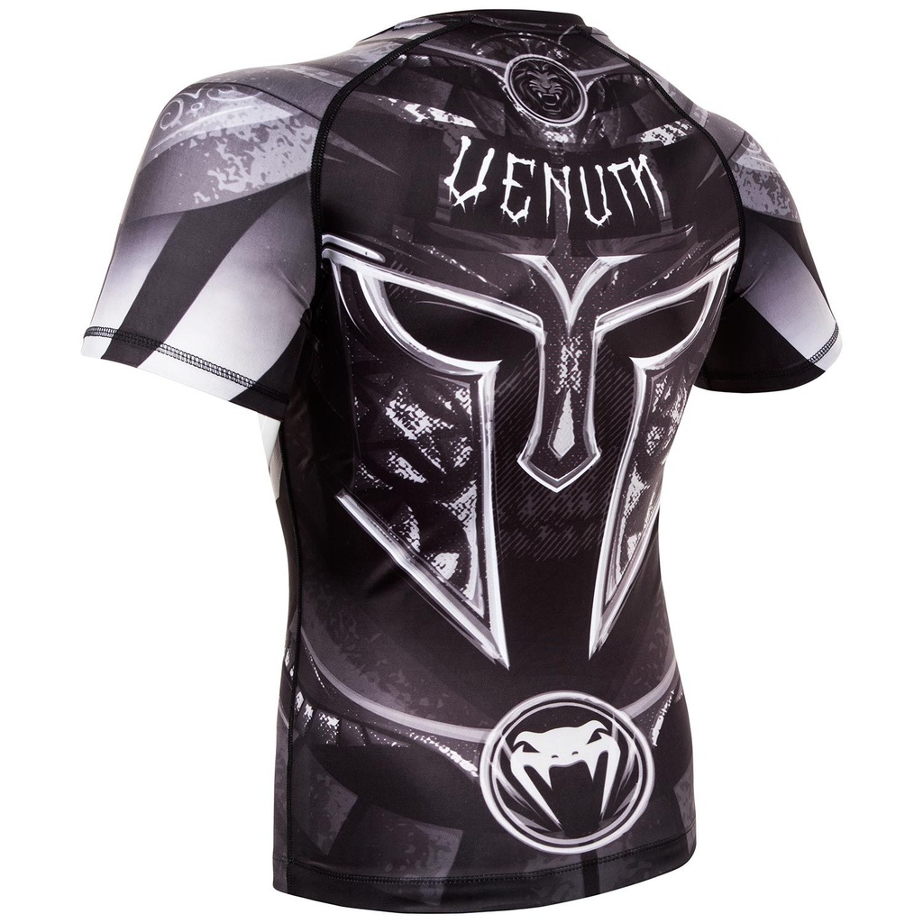 Venum Rash Guard Gladiator 3.0, kurzarm Schwarz-Weiß 4