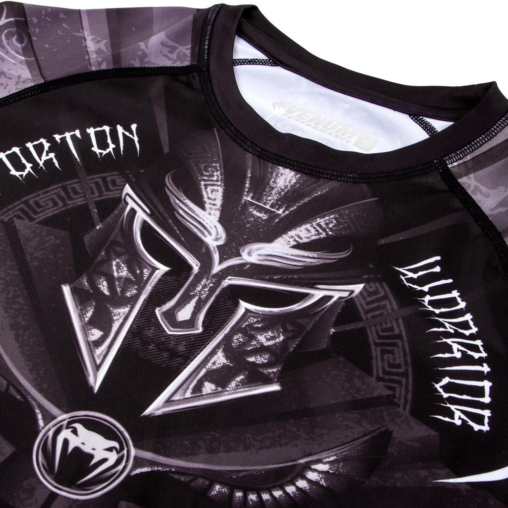 Venum Rash Guard Gladiator 3.0, kurzarm Schwarz-Weiß 5