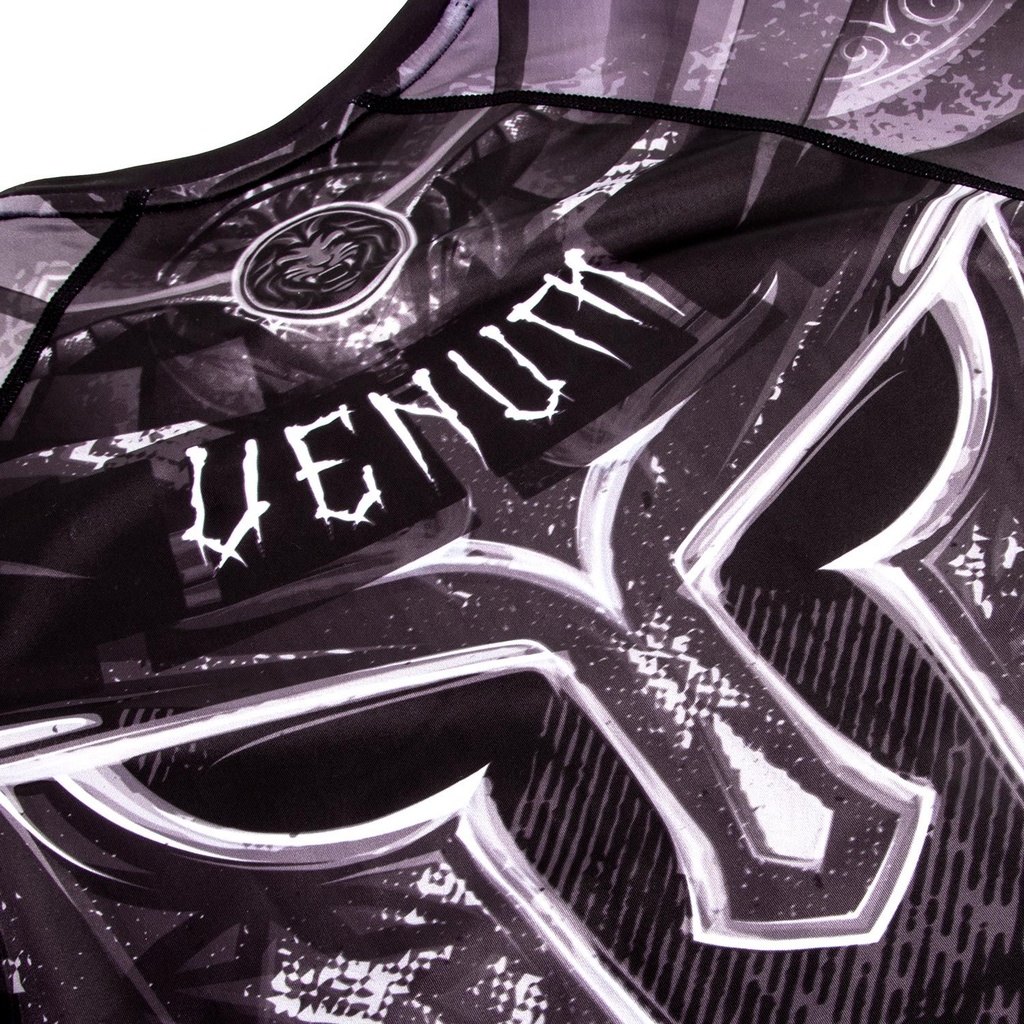Venum Rash Guard Gladiator 3.0, kurzarm Schwarz-Weiß 6