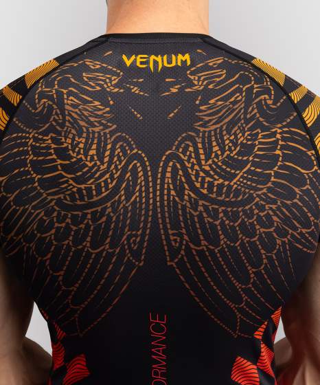 Venum Rash Guard Quetzal Fury, Schwarz-Rot-Mandarin 6