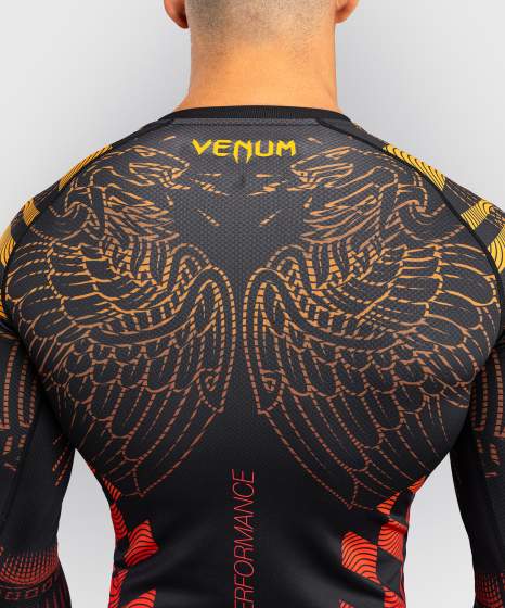 Venum Rash Guard Quetzal Fury, Schwarz-Rot-Mandarin 4