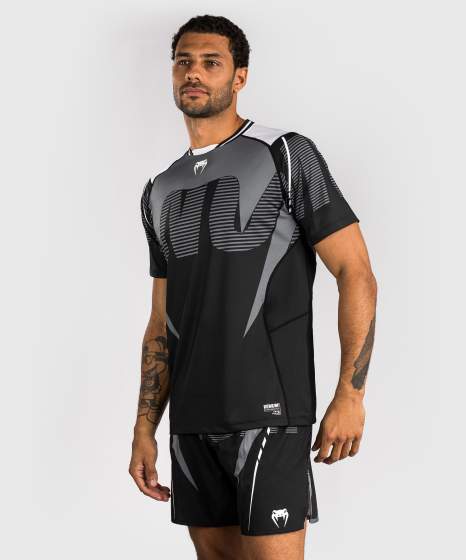 Venum T-Shirt Dry-Tech Adrenaline, Schwarz-Silber 3