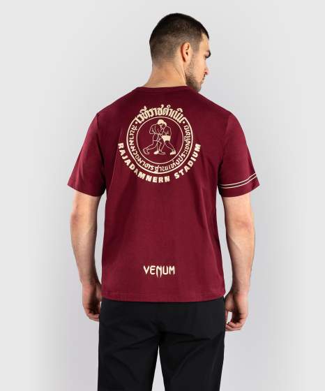 Venum T-Shirt Rajadamner, Burgunderrot 3