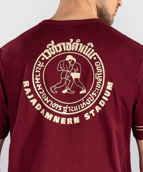 Venum T-Shirt Rajadamner, Burgunderrot 5