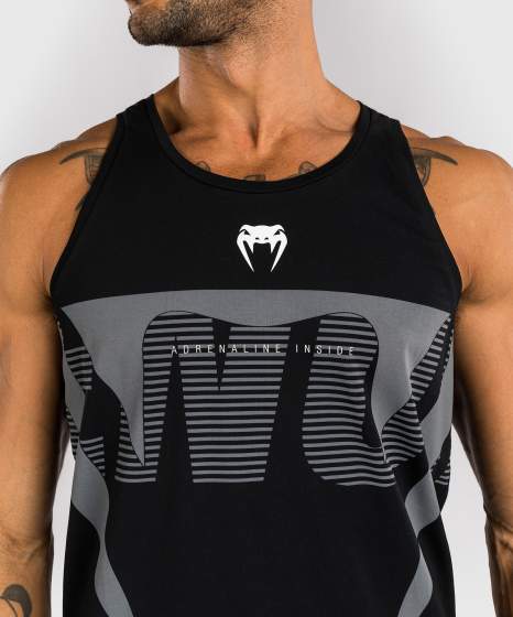 Venum Tank Top Adrenaline, Schwarz-Silber 4