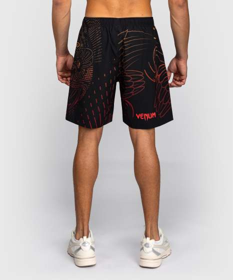 Venum Training Shorts Quetzal Fury, Schwarz-Rot-Mandarin 2