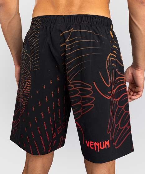 Venum Training Shorts Quetzal Fury, Schwarz-Rot-Mandarin 4