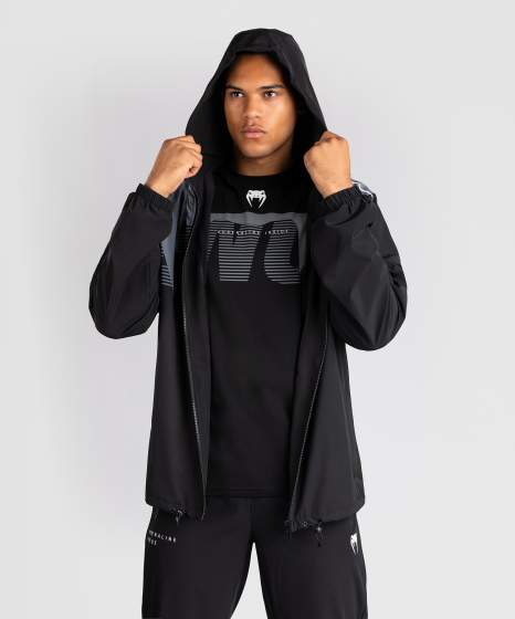 Venum Trainingsjacke Adrenaline, Schwarz-Silber 4