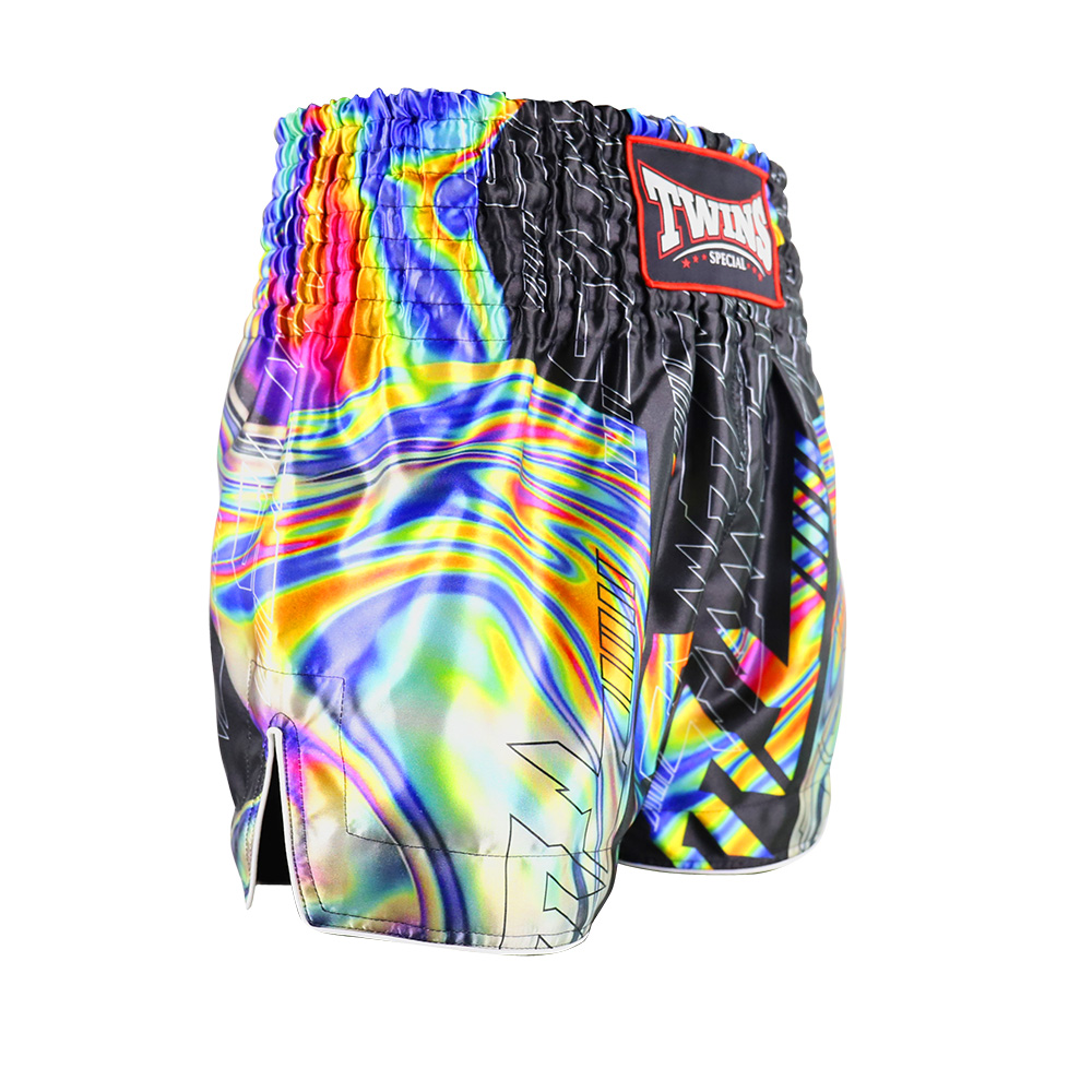 Twins Muay Thai Shorts Aurora, Schwarz 2