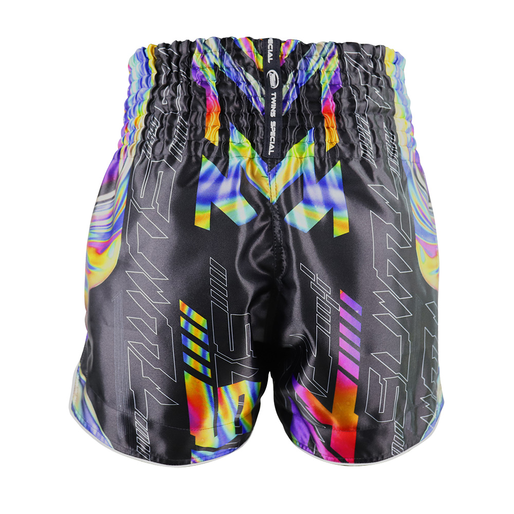 Twins Muay Thai Shorts Aurora, Schwarz 3