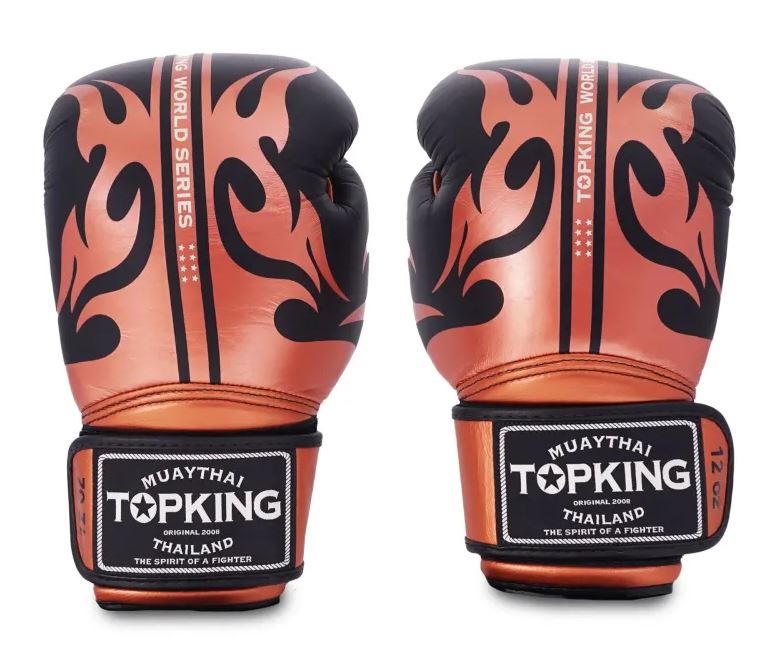 Top King Boxhandschuhe World Series, Schwarz-Gold