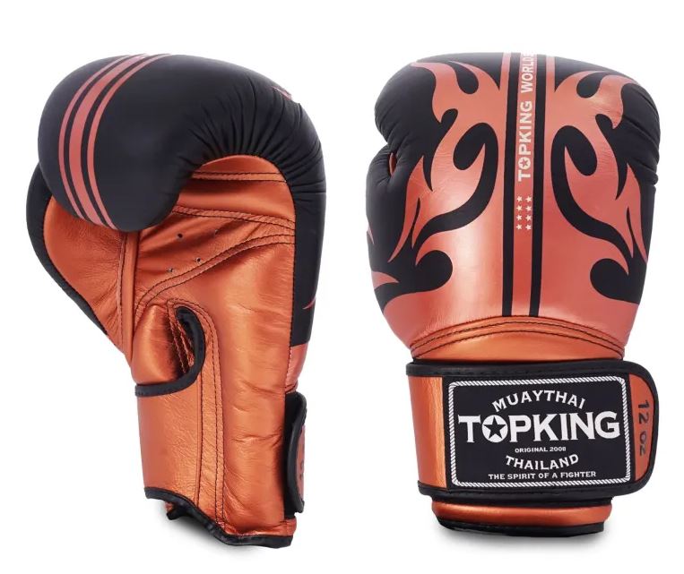 Top King Boxhandschuhe World Series, Schwarz-Gold
