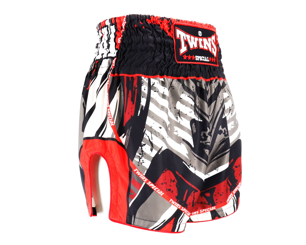 Twins Muay Thai Shorts Demon, Schwarz-Rot 2