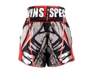Twins Muay Thai Shorts Demon, Schwarz-Rot 3