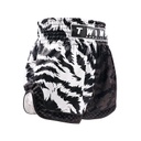 Twins Muay Thai Shorts Jungle, Schwarz-Weiß 2