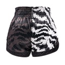 Twins Muay Thai Shorts Jungle, Schwarz-Weiß 3